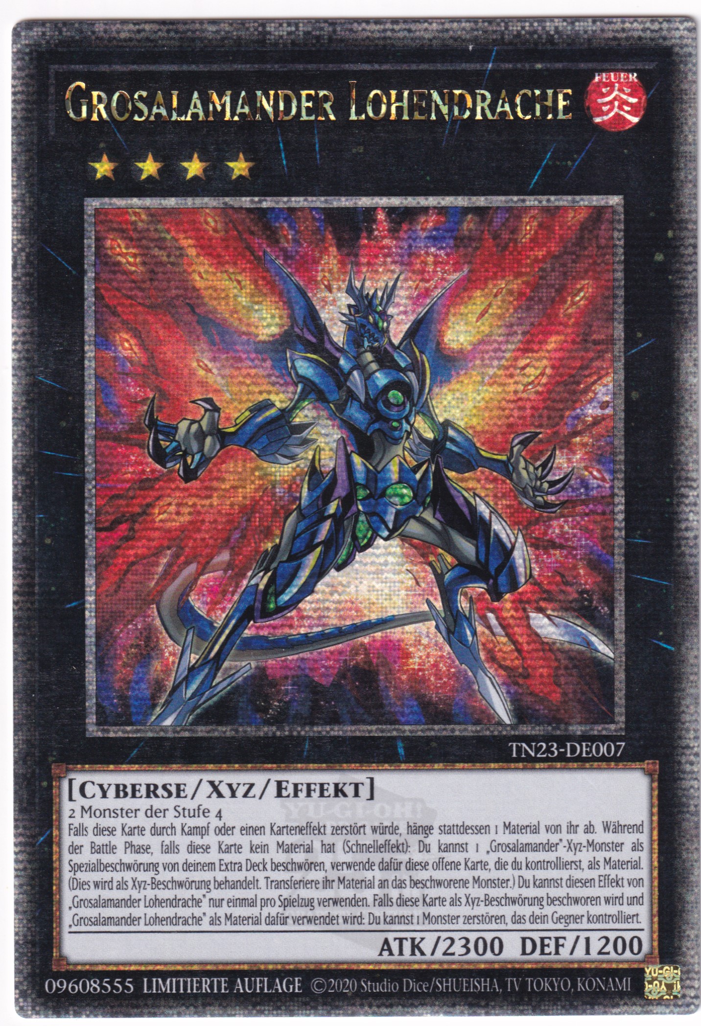 TN23-DE007 Grosalamander Lohendrache - Quarter Century Secret Rare deutsch
