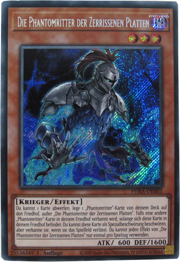 PHRA-DE003 Die Phantomritter der Zerrissenen Platten Secret Rare deutsch