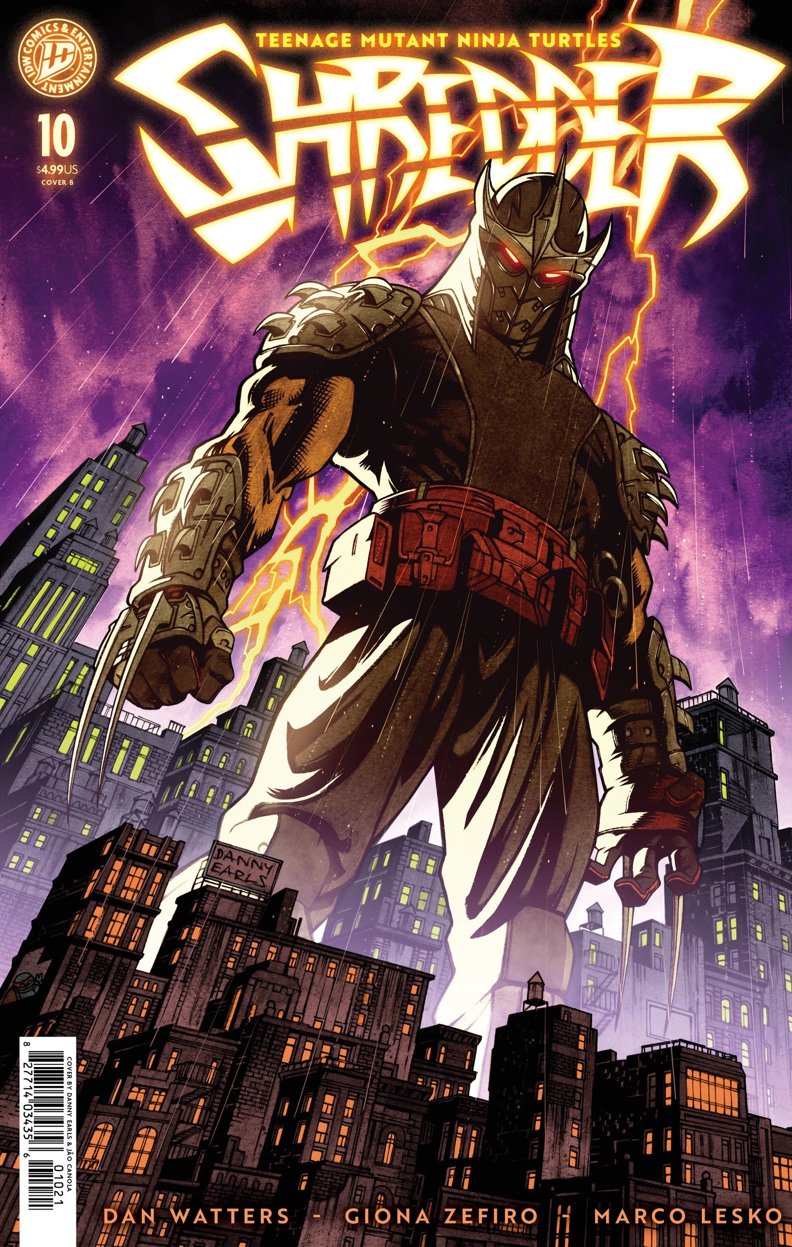 Teenage Mutant Ninja Turtles: Shredder #10 Variant B (Earls)