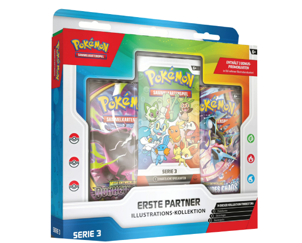 Pokemon Erste-Partner Illustration Kollektion Serie 3 deutsch