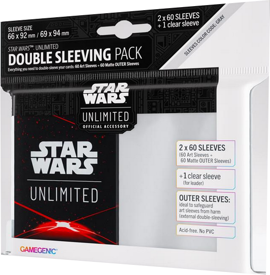 Gamegenic - Star Wars: Unlimited Art Sleeves Double Sleeving Pack - Space Red