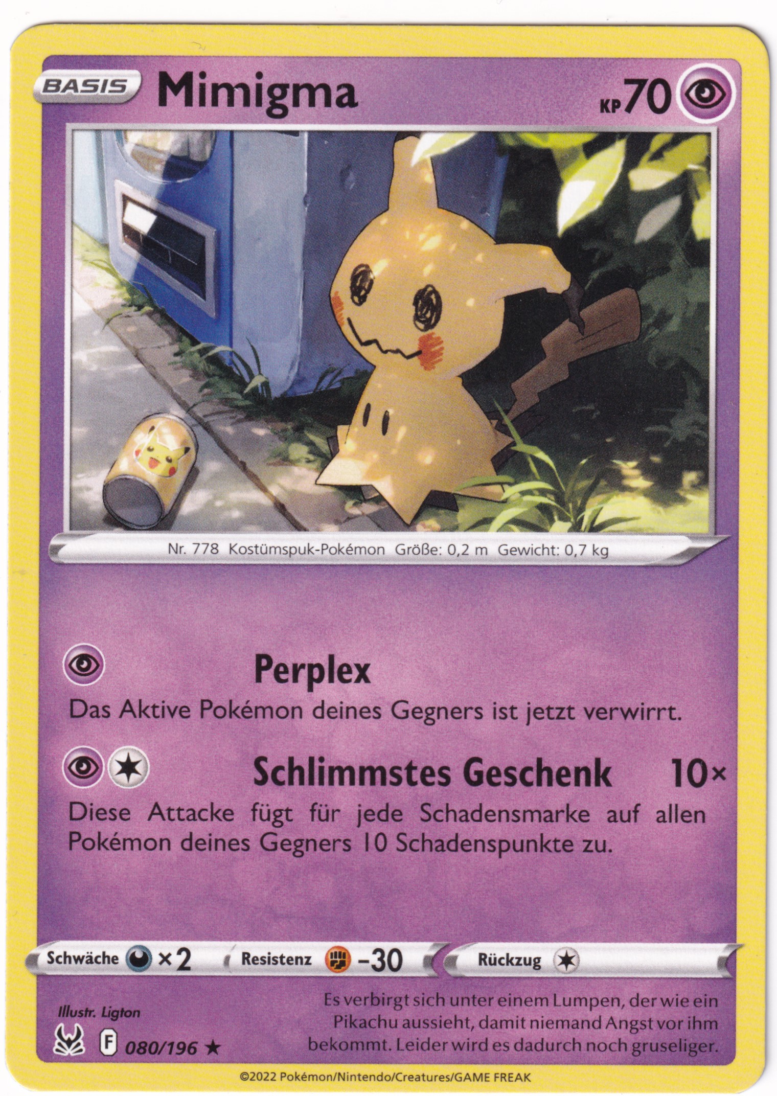 Mimigma 080/196 Rare - Verlorener Ursprung Deutsch