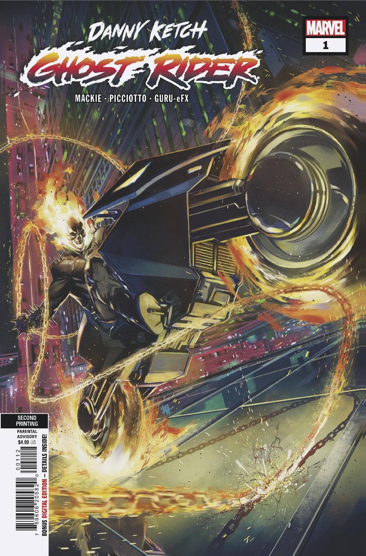 DANNY KETCH GHOST RIDER #1 (OF 5) 2ND PTG HARVEY VAR