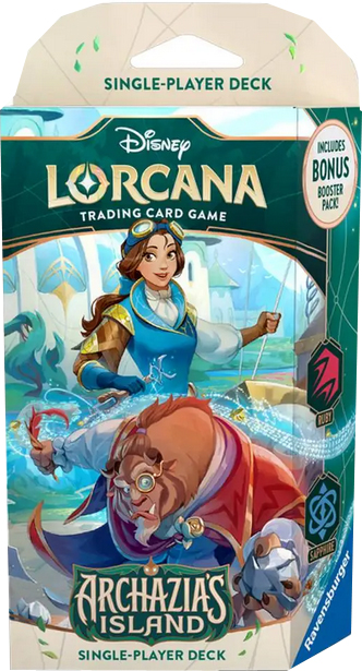 Disney Lorcana Archazia's Island Starter Deck - Belle & Das Biest (Rubin & Saphir) englisch