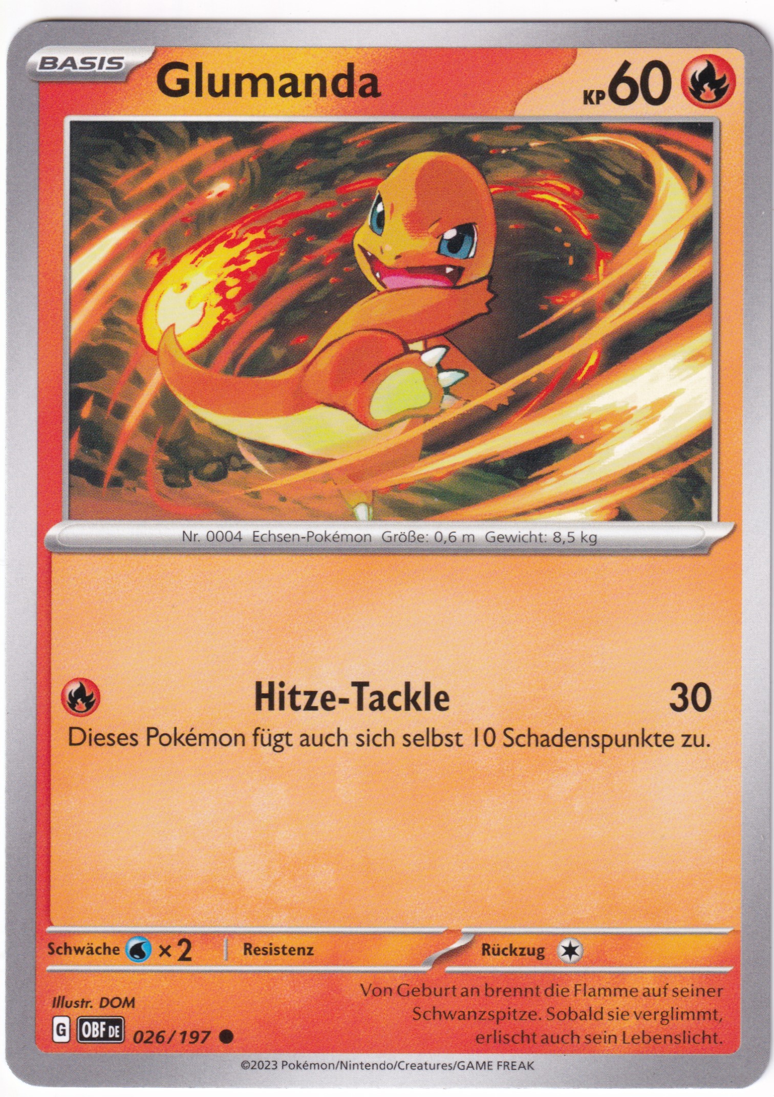 Glumanda 026/197 Common - Obsidian Flammen Deutsch