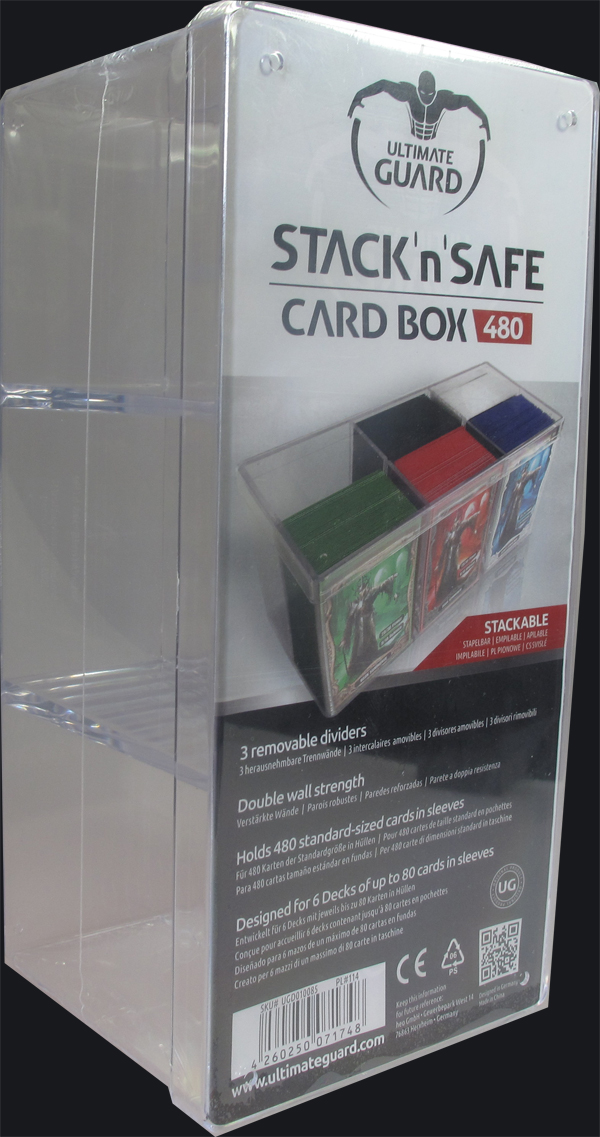 Ultimate Guard - Stack`n`Safe Card Box, 480 Stück