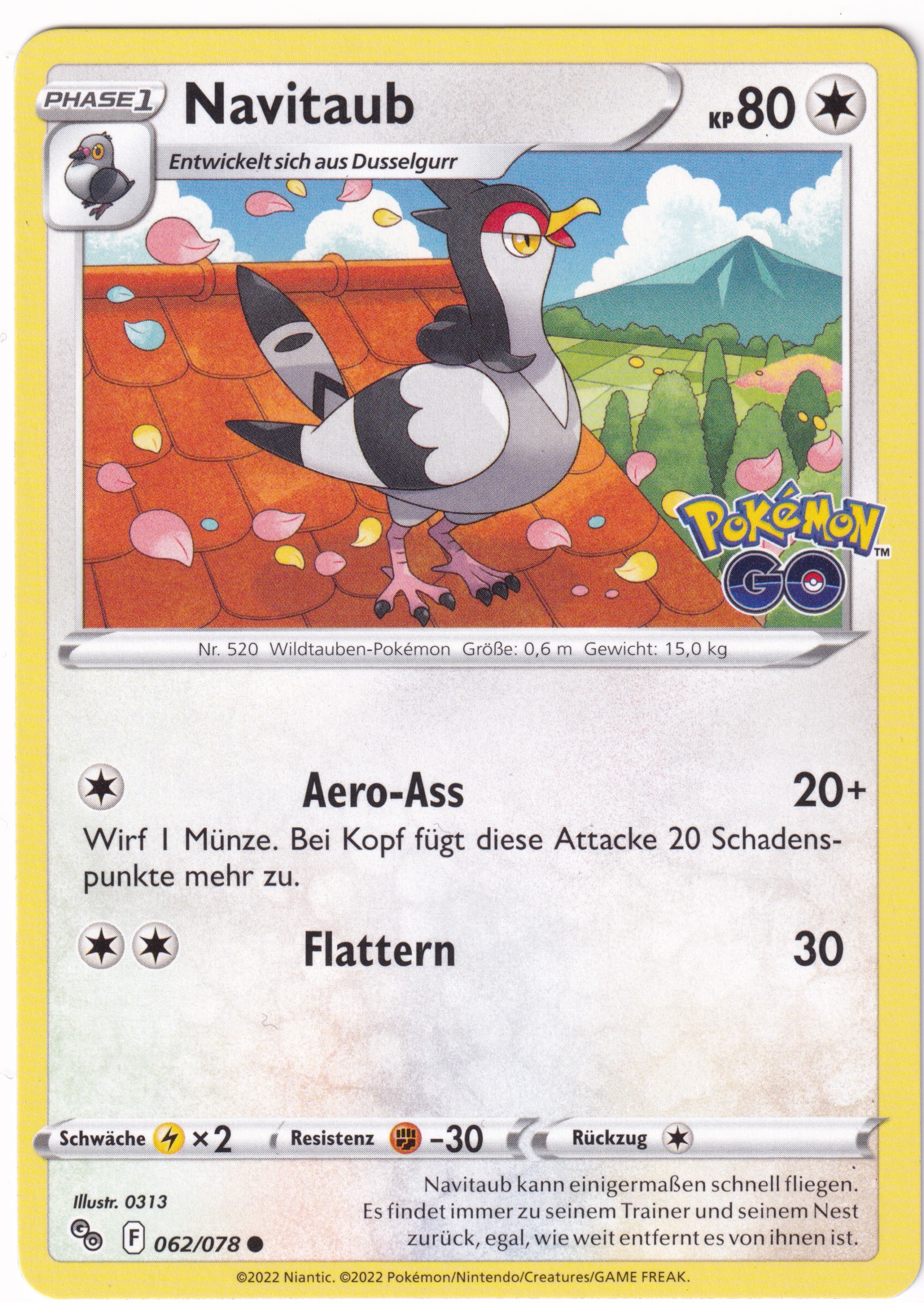 Navitaub 062 /78 Common - Pokemon Go Deutsch
