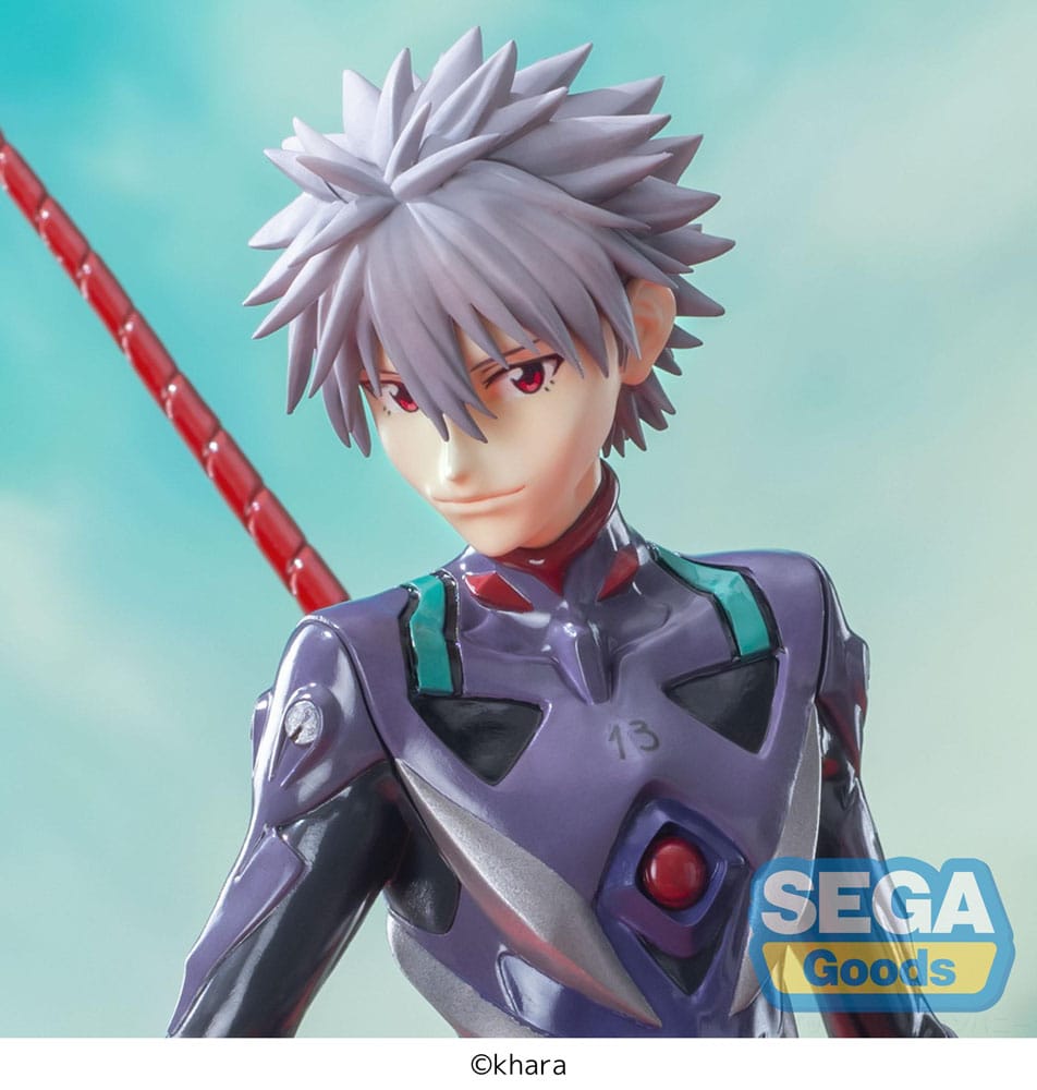 Action Figur - Evangelion: 3.0+1.0 Thrice Upon a Time - Super Premium Figure - Kaworu Nagisa x Spear of Longinus 21 cm