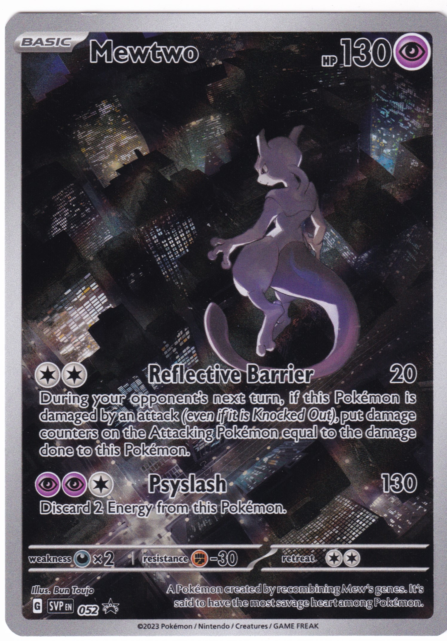 Mewtwo 052 Black Star Promo  - Karmesin & Purpur - 151 Englisch