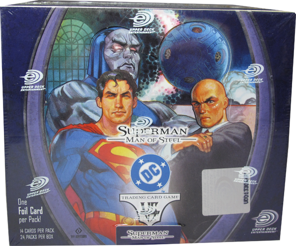 VS System Superman - Man of Steel Booster Display englisch