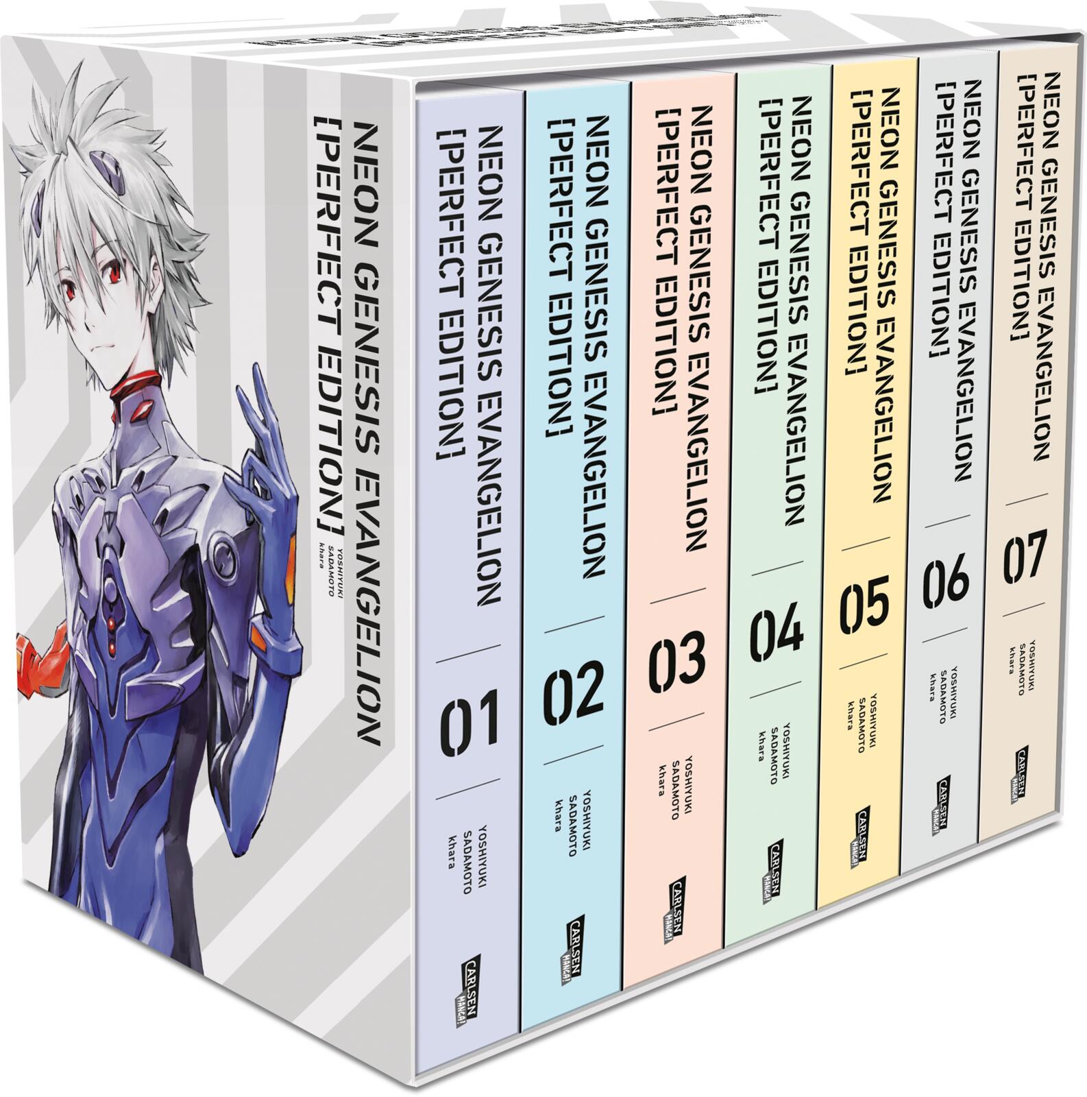 Neon Genesis Evangelion - Perfect Edition 01-07 im Sammelschuber