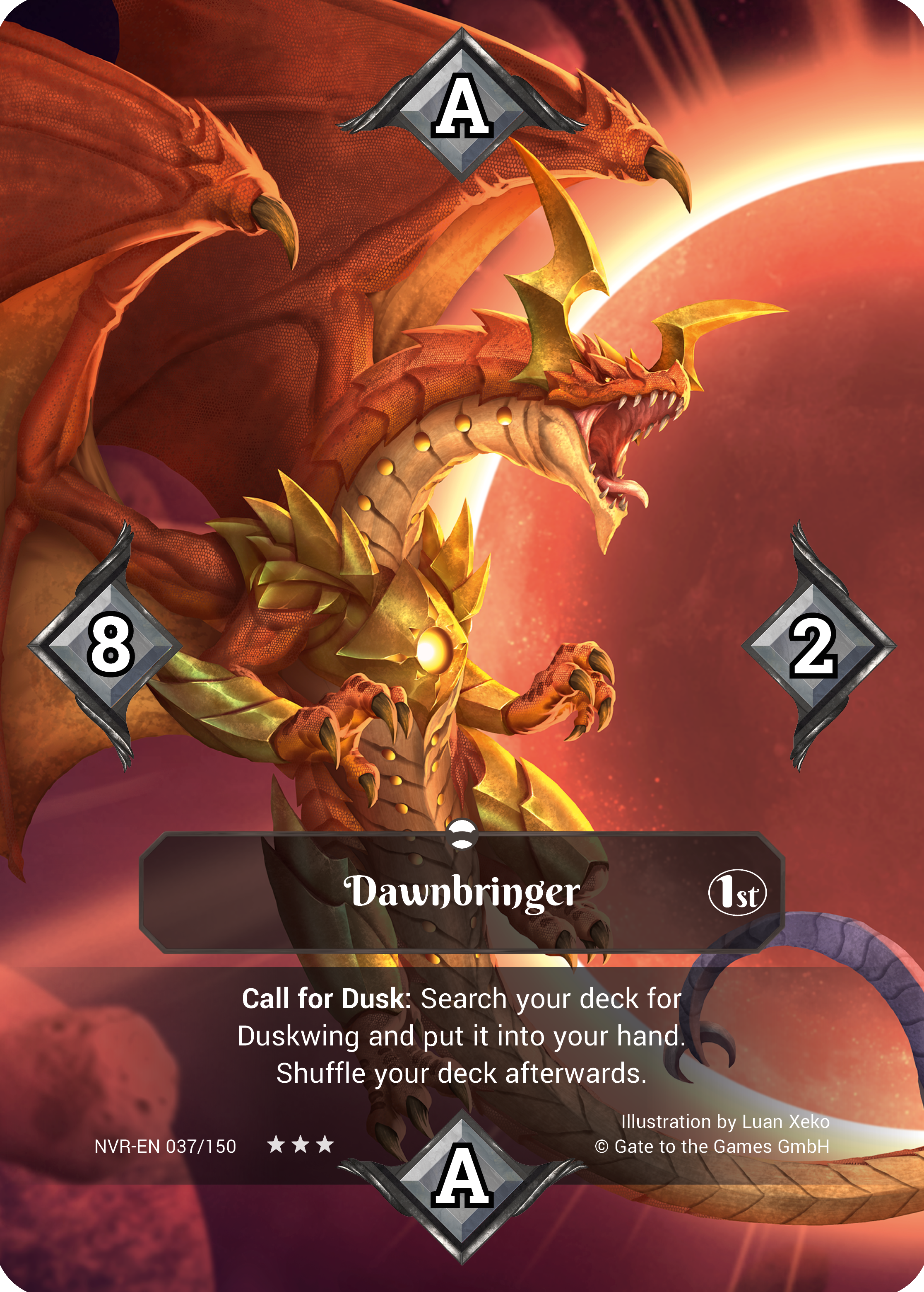Dawnbringer 037/150 Alt Art  - Alpha 1. Edition EN