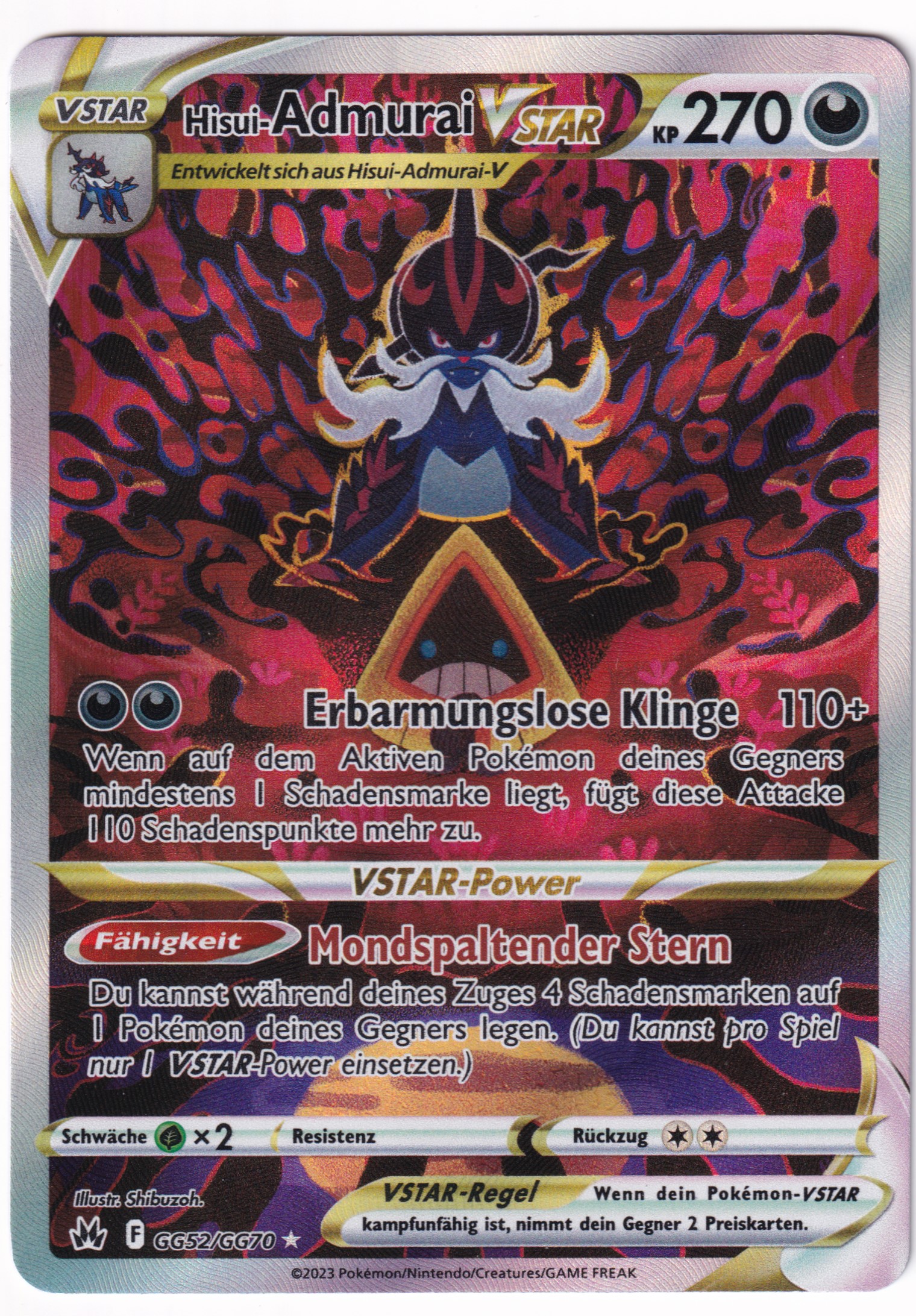 Hisui-Admurai-Vstar GG52/GG70 Galar-Gallerie  - Zenit der Könige Deutsch