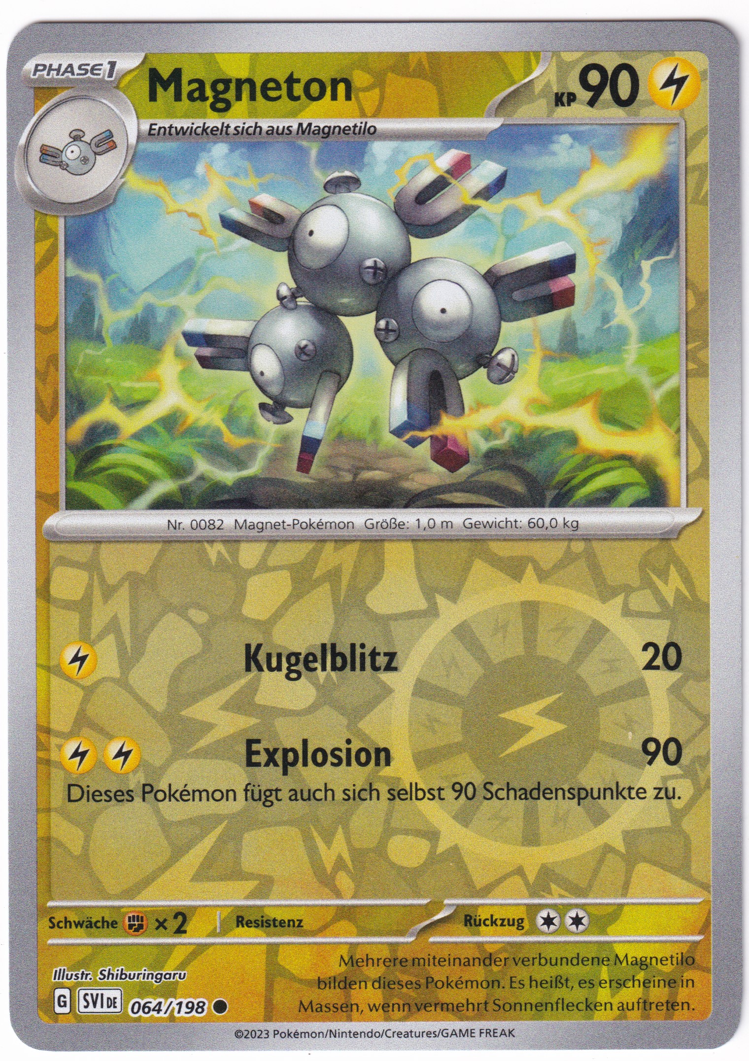 Magneton 064/198 Common Reverse Holo  - Karmesin & Purpur Deutsch