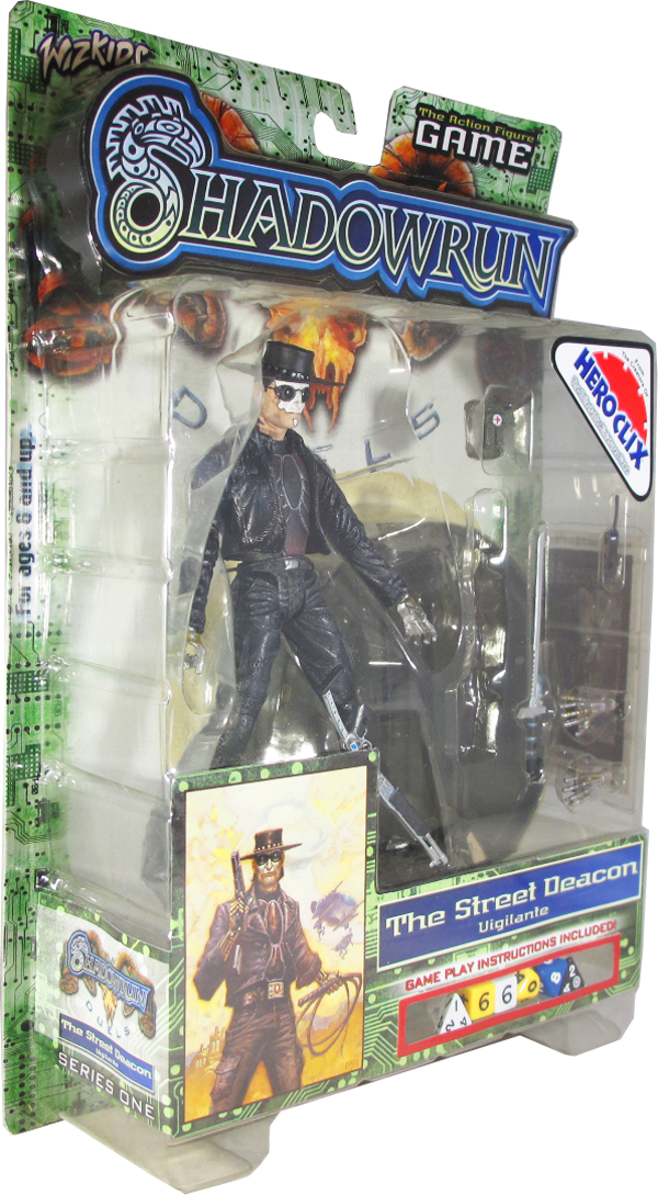 Action Figur - Shadowrun Duels - The Street Deacon (Vigilante)