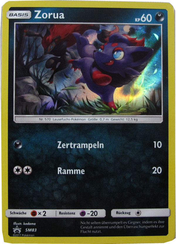 Pokemon SM83 Zorua Promo Holo deutsch