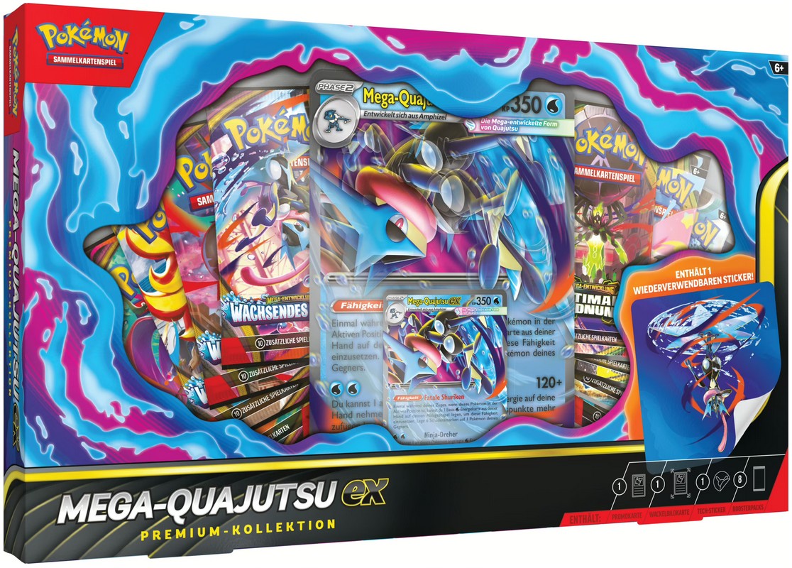 Pokemon Mega-Quajutsu Premium Kollektion deutsch