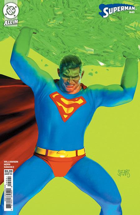 SUPERMAN #40 CVR B MARK SPEARS CARD STOCK VAR