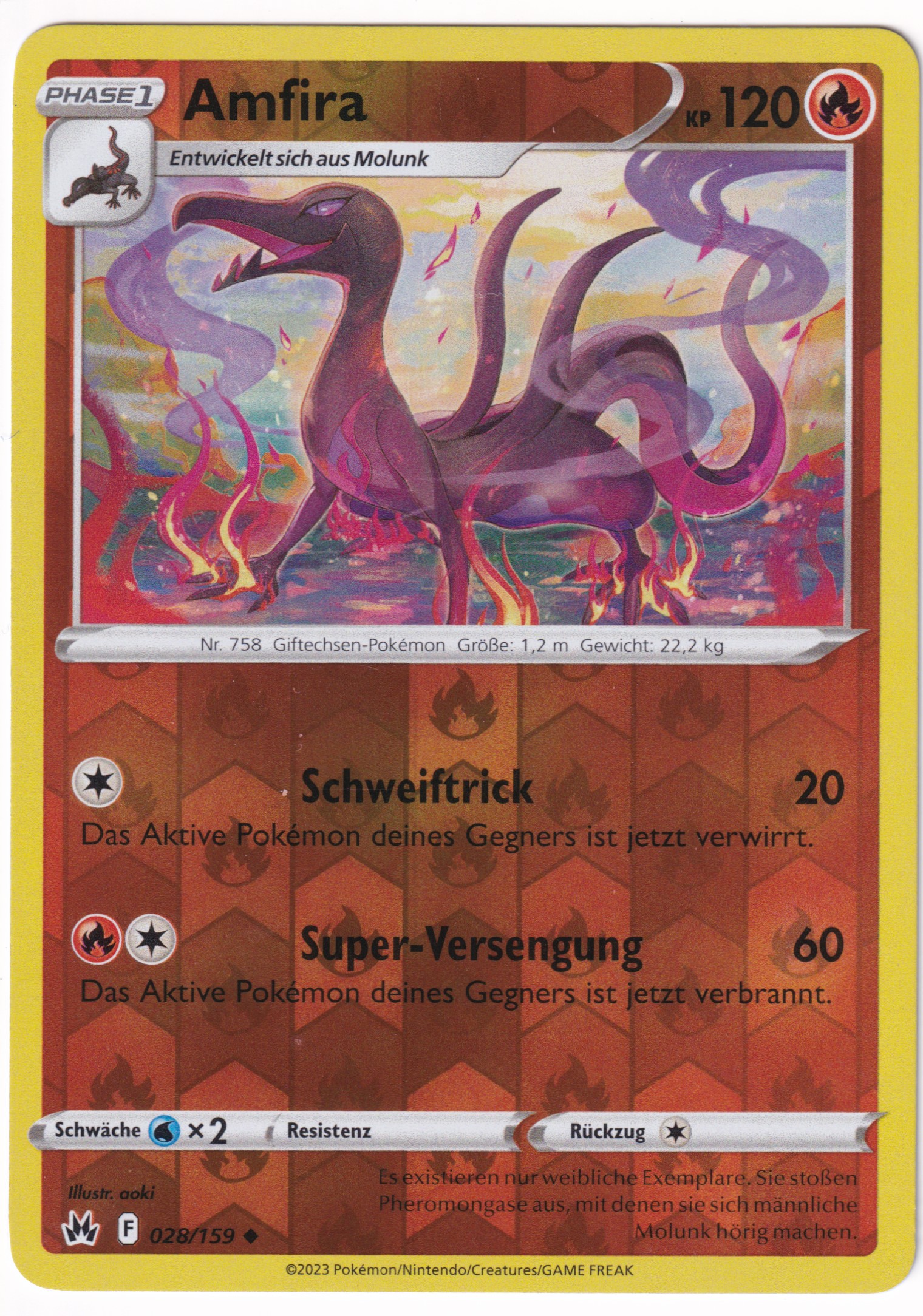 Amfira 028/159 Uncommon Reverse Holo - Zenit der Könige Deutsch