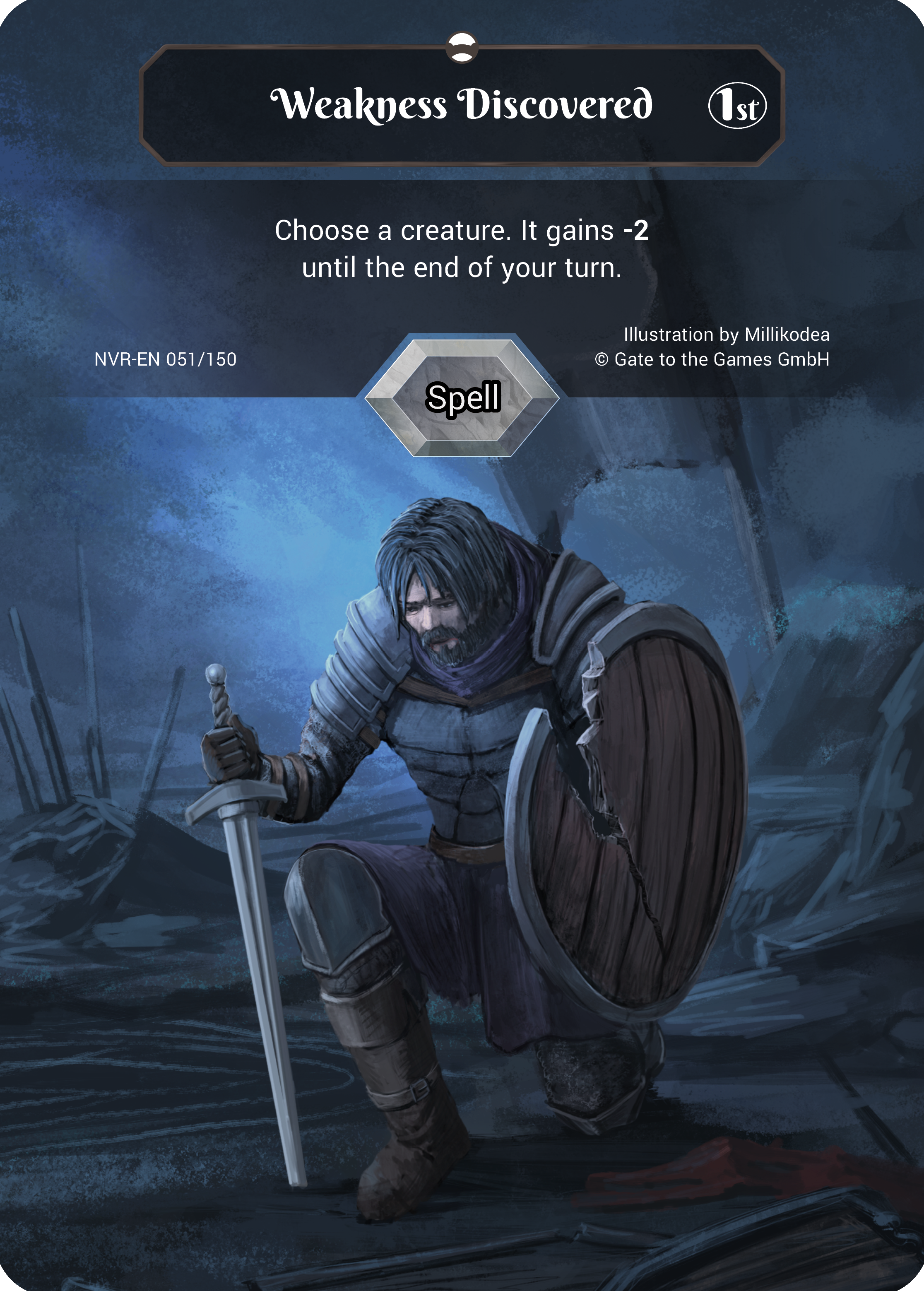 Weakness Discovered 051/150 Common  - Alpha 1. Edition EN