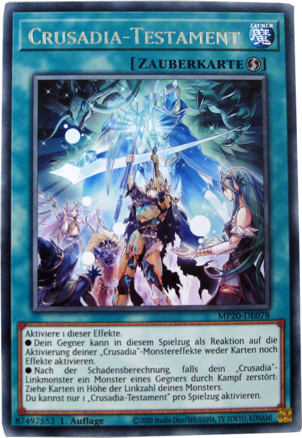 MP20-DE078 Crusadia-Testament Rare deutsch