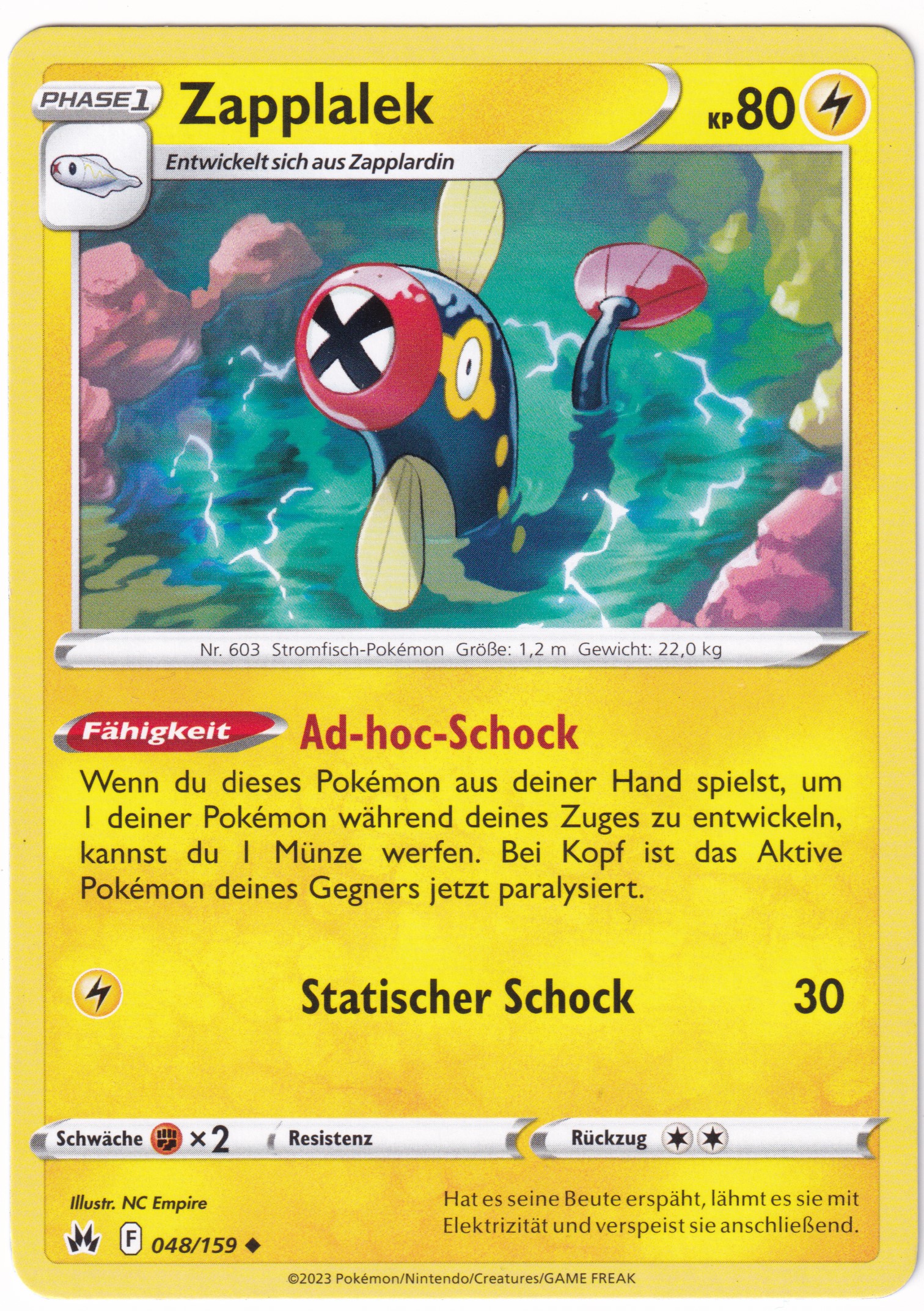 Zapplalek 048/159 Uncommon - Zenit der Könige Deutsch