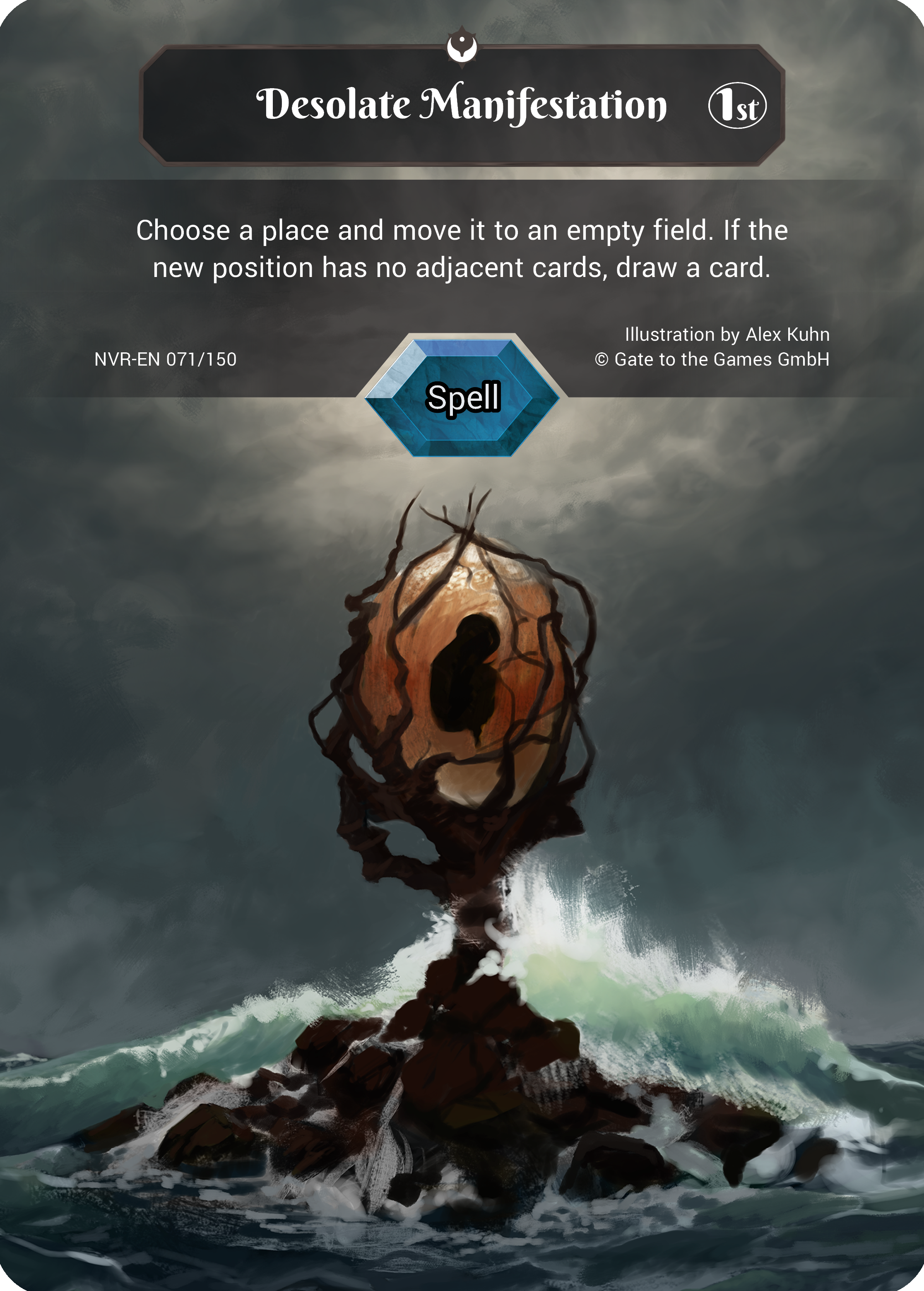 Desolate Manifestation 071/150 Common Parallel Foil - Alpha 1. Edition EN