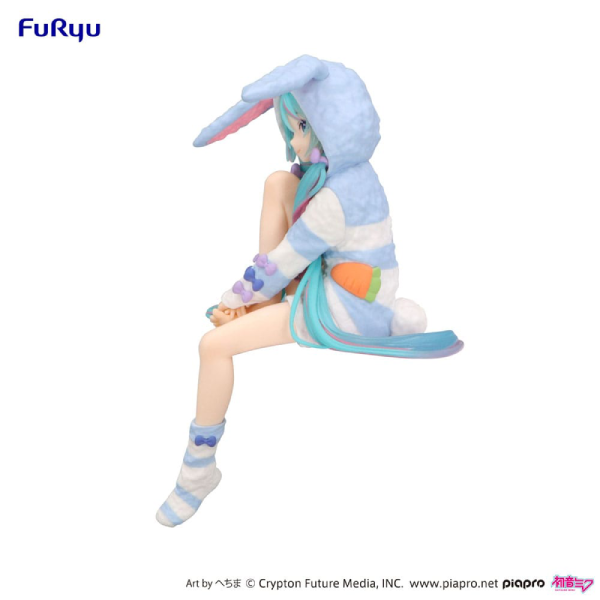 Figur - Hatsune Miku - Noodle Stopper Figure - Rabbit Ear Hood Pajama (Blue Color Ver.)