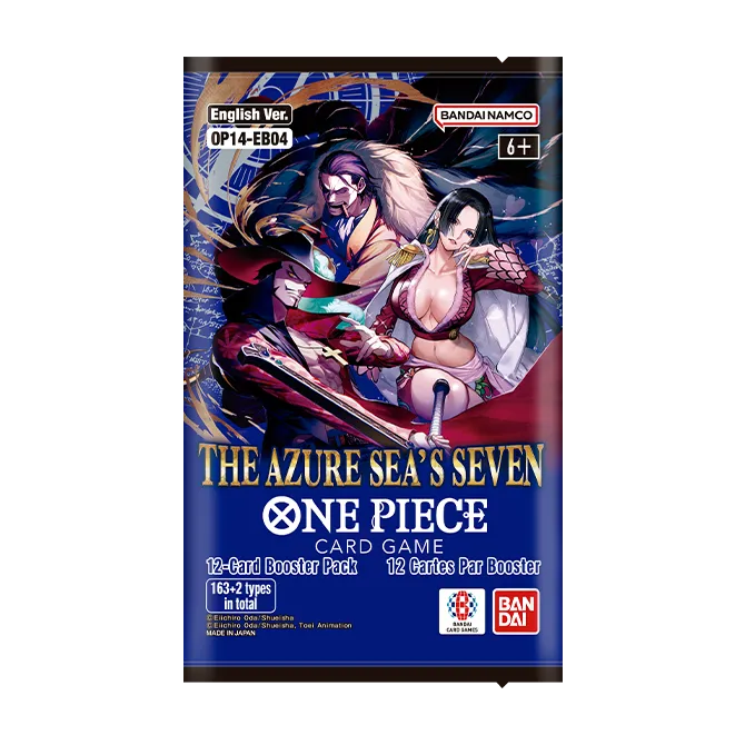 One Piece CG OP14 The Azure Sea's Seven Booster englisch