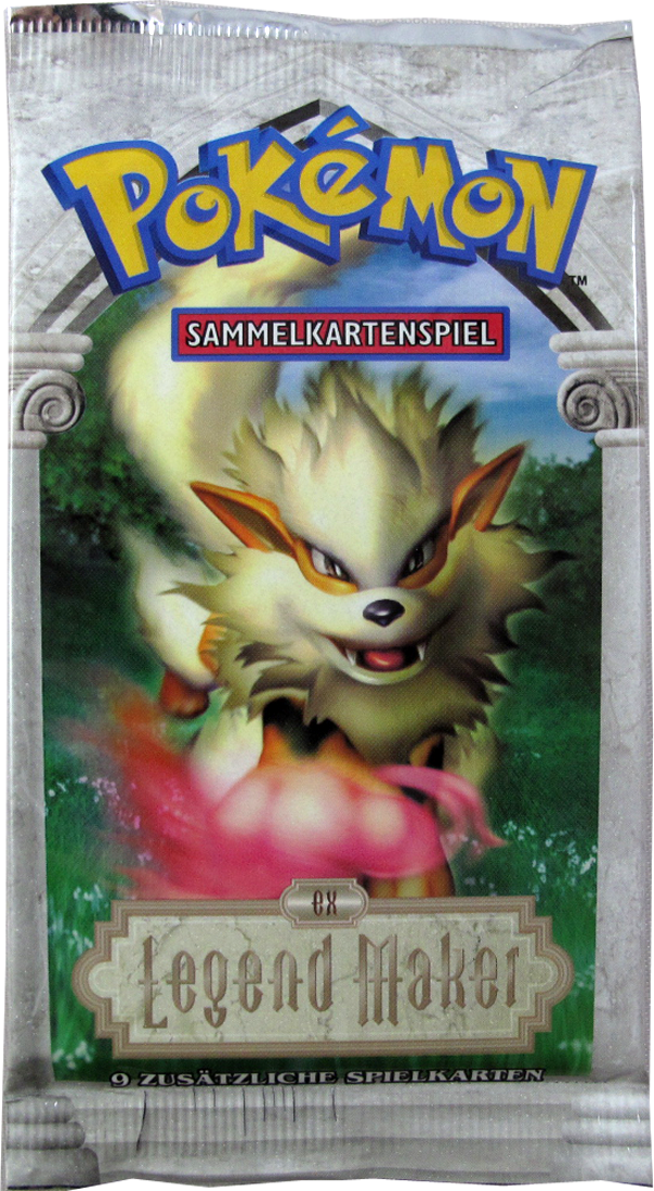 Pokemon EX Legend Maker Booster mit Arkani Motiv deutsch