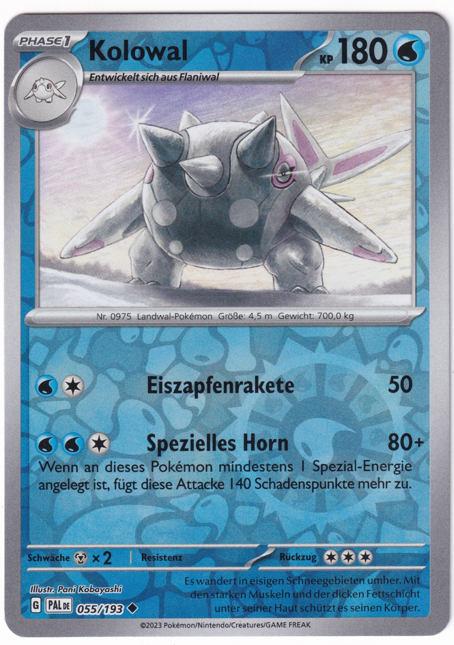 Kolowal 055/193 Uncommon Reverse Holo - Entwicklungen in Paldea Deutsch