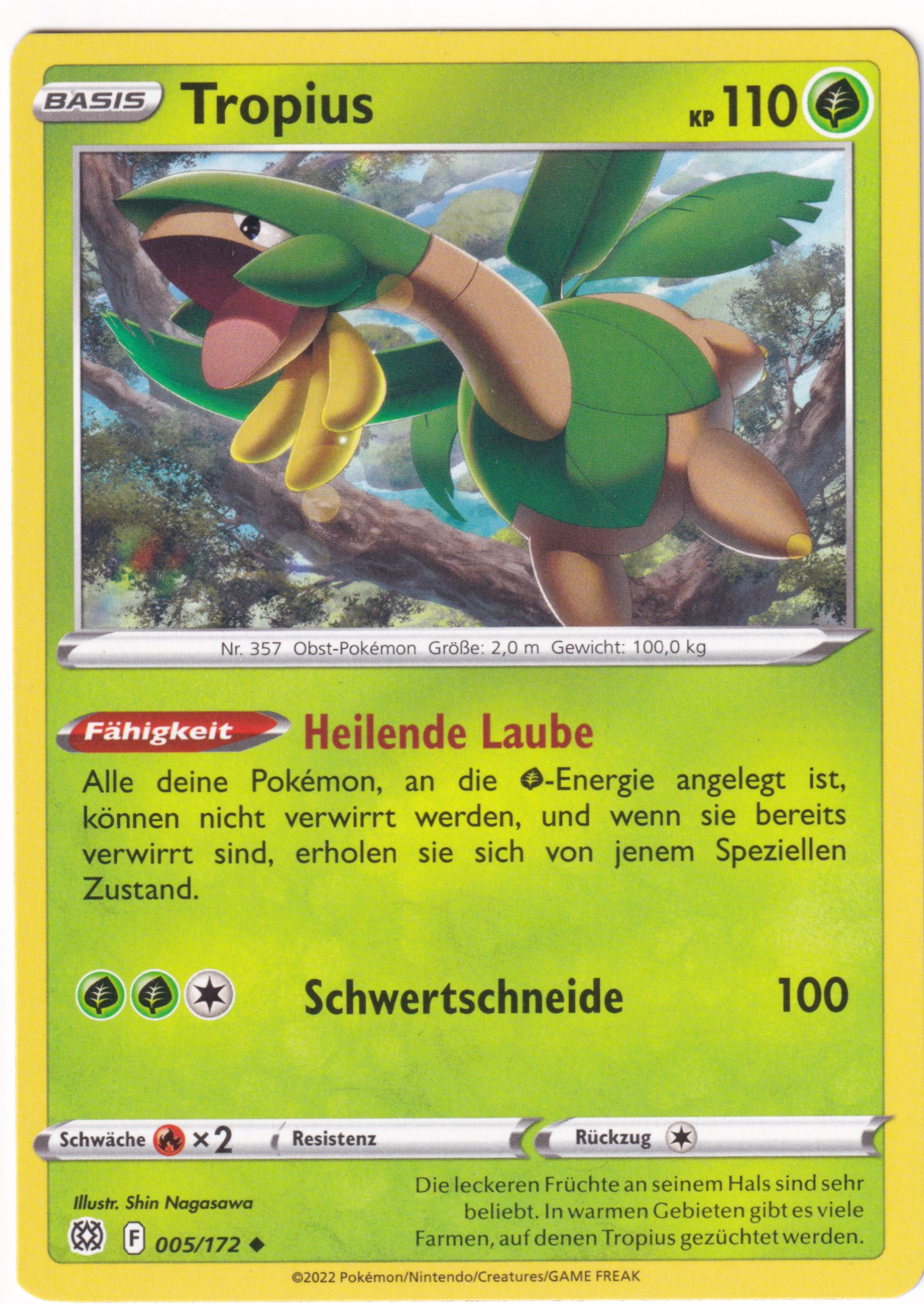 Tropius 005/172 Uncommon - Strahlende Sterne Deutsch
