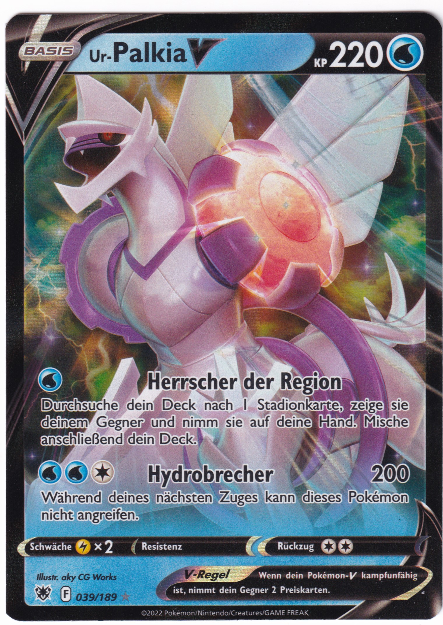 Ur-Palkia-V 039/189 Full Art - Astralglanz Deutsch
