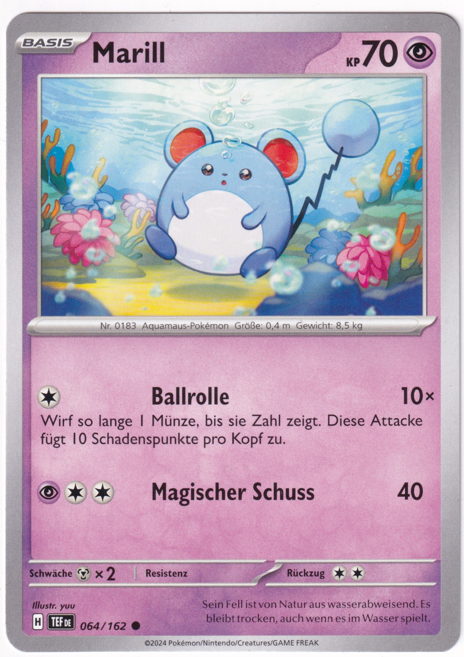 Marill 064/162 Common - Karmesin & Purpur - Gewalten der Zeit Deutsch