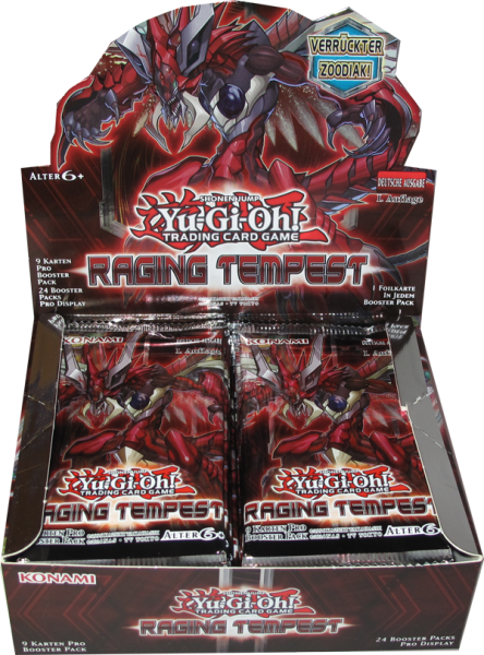 Yu-Gi-Oh! Raging Tempest Booster Display