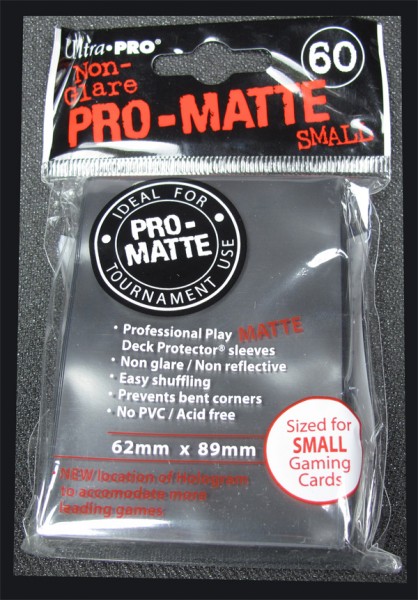 Ultra Pro - Small - Matte - Black - 60 Hüllen - Deck Protector Sleeves