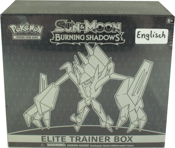 Pokemon Sun & Moon Burning Shadows Top-Trainer-Box englisch
