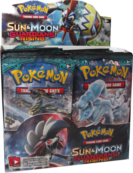 Pokemon Sun & Moon Guardians Rising Booster Display englisch