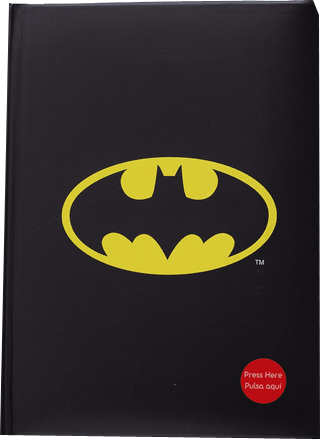Notizbuch Batman Logo leuchtet